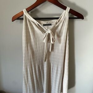 Adrianna Papell Cream Sleeveless Blouse